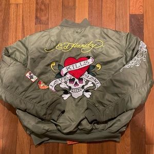 Vintage Ed Hardy oversized jacket